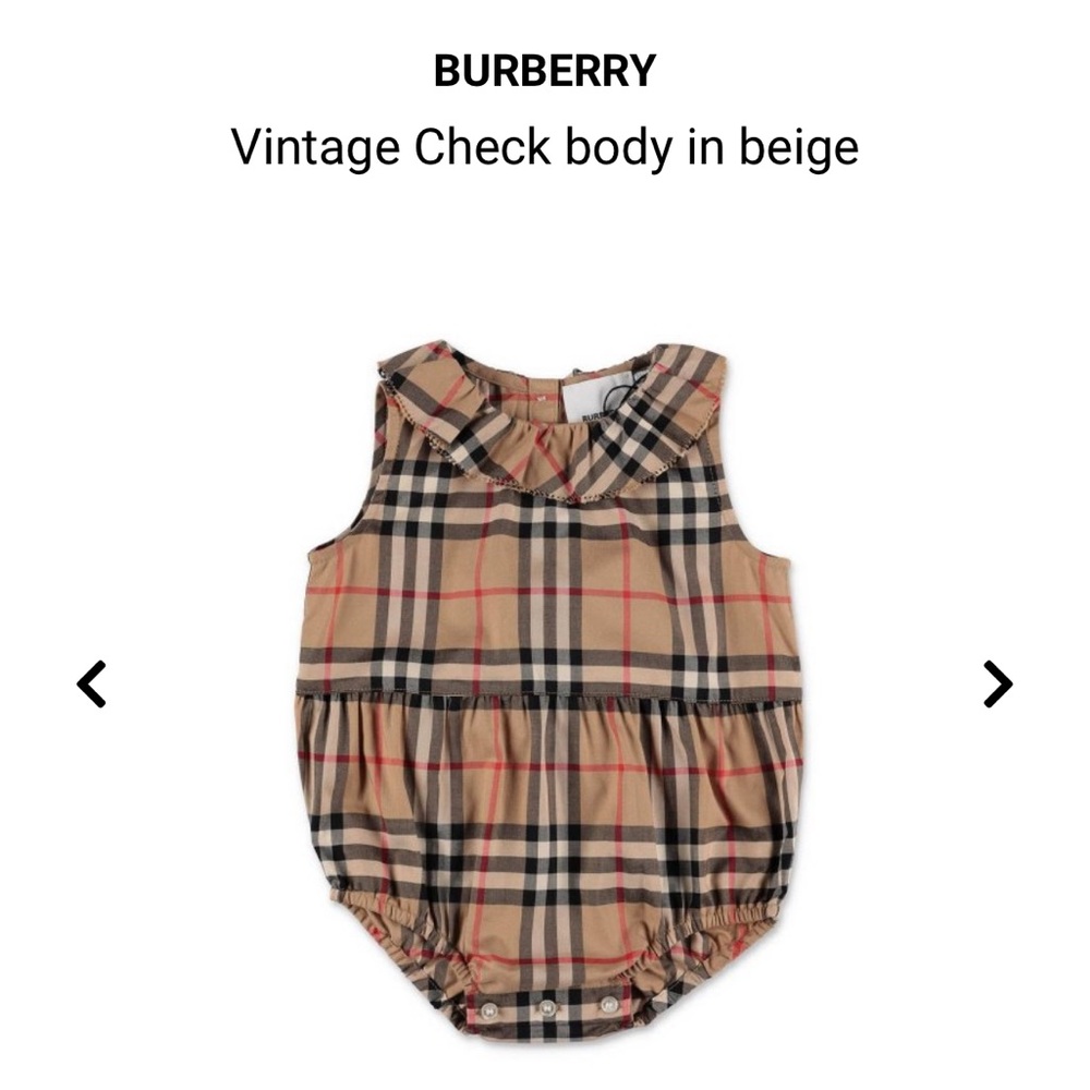 Burberry Onesie- worn once.